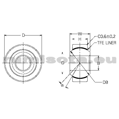 Buy Bearing скольжения сферический 558836 8*22*12 (SBT8/SBT8,) 0.00