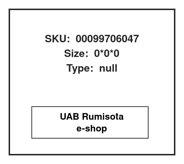 00099706047,000 997 06047, 615036