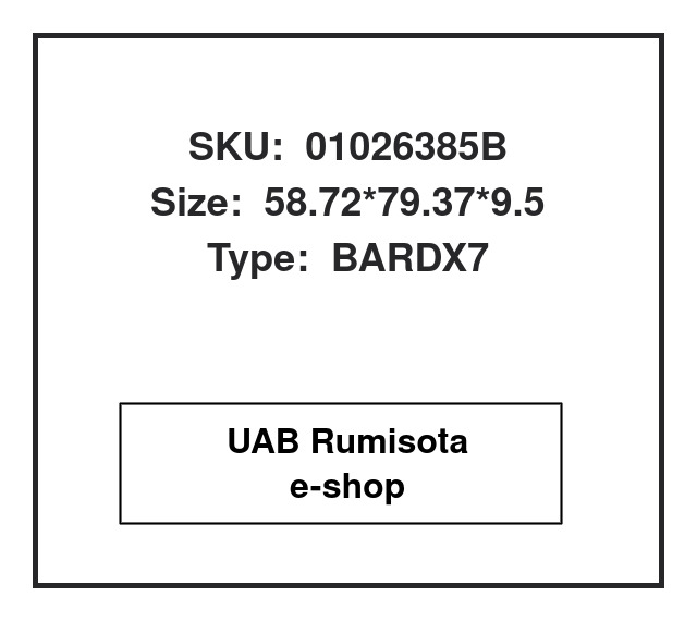 01026385B,83924926,82026385, 531045