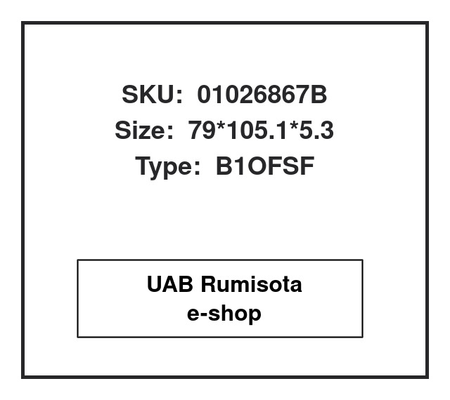 01026867B,0501314108,82026867, 95531288, , 531619