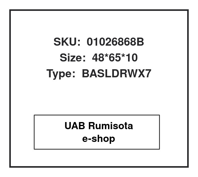 01026868B,0109972747,0109972847,0109974247,82026868, 530505