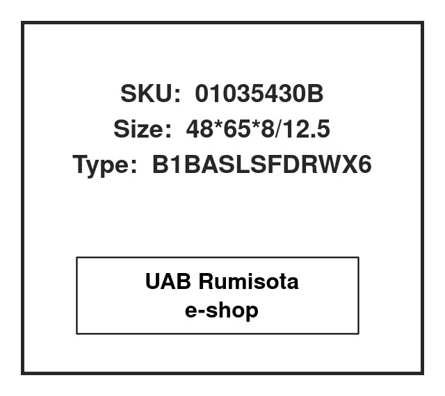 01035430B,8653927,82035430, 530509