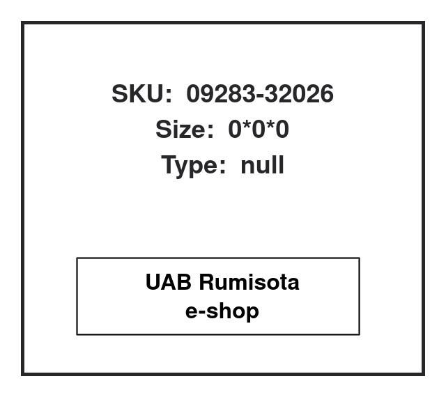 09283-32026,09283-32026,09283-32026,BH1941G, 609519