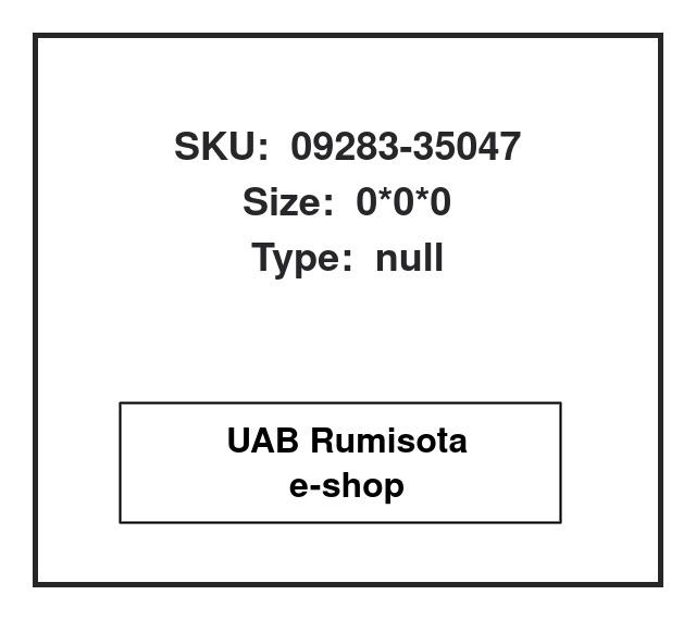 09283-35047,09283-35047,09283-35047,BH0217G, 610047