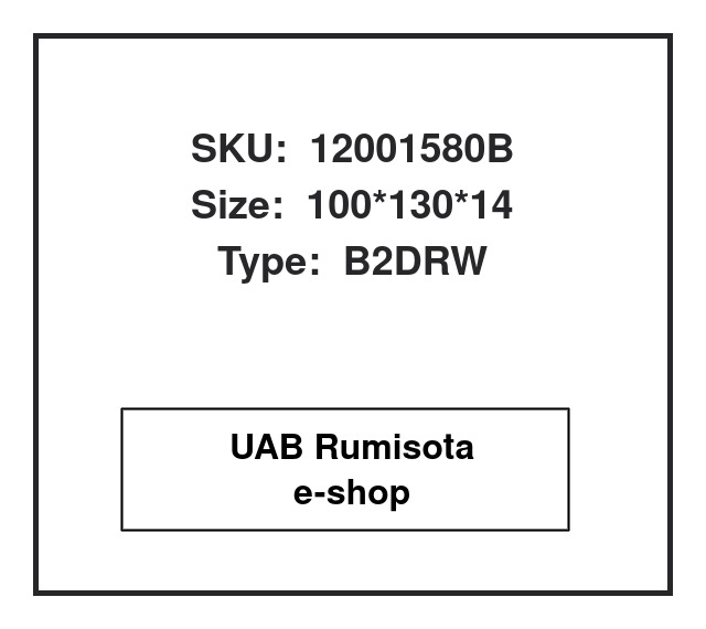 12001580B,40100110,40100113,82001580, 532101