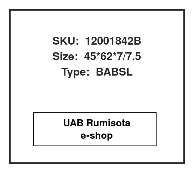 12001842B,14215204,82001842, 530289