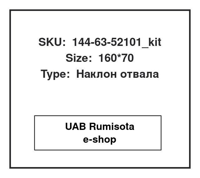 144-63-52101_kit,144-63-52101_kit,144-63-52101, 534030