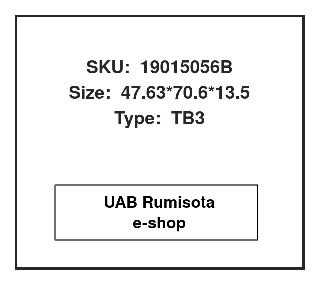 19015056B,9031147029,82015056, 530464