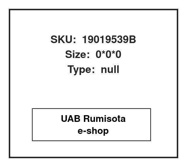 19019539B,3735772,UB4026154,MB092527,82019539, 529584