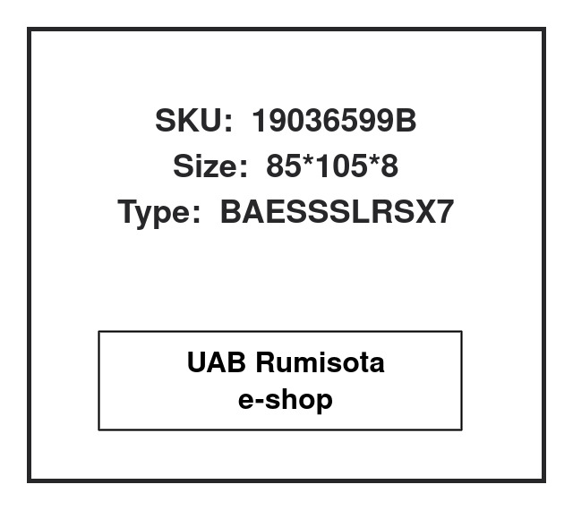 19036599B,059103051H,059103051K,059103051H,82036599, 531761