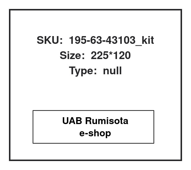 195-63-43103_kit,195-63-43103, 533536