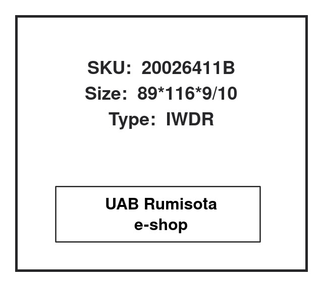 20026411B,LUF100300L,LUF100300,LUF100300A,82026411, 531858