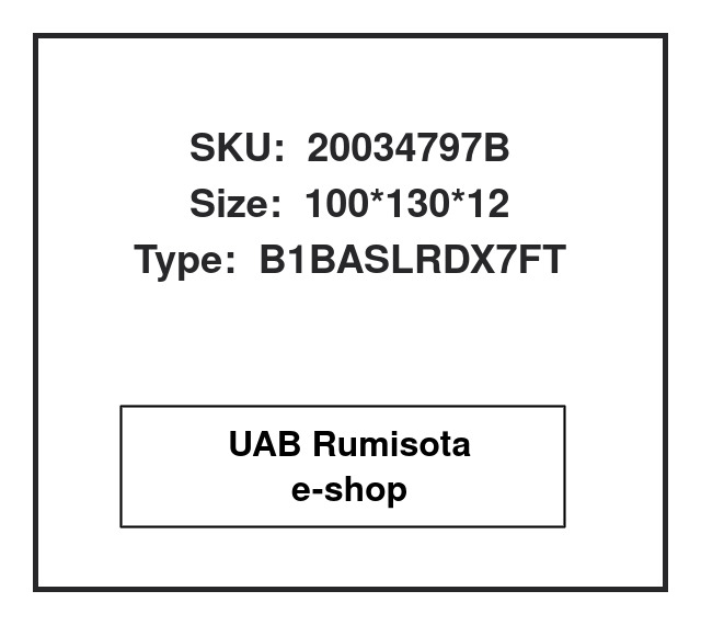 20034797B,51015100236,51015100273,51015100282,51015106005,82034797, 532114