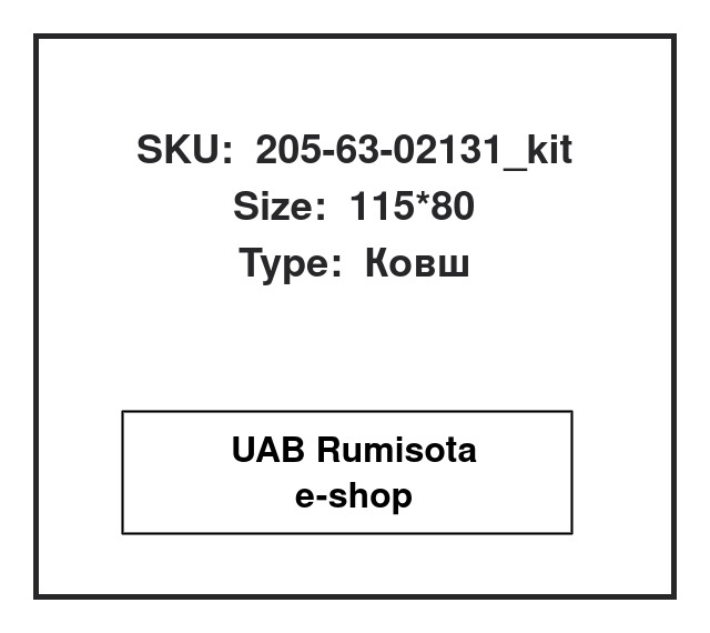 205-63-02131_kit,205-63-02131_kit,205-63-02131, 535174