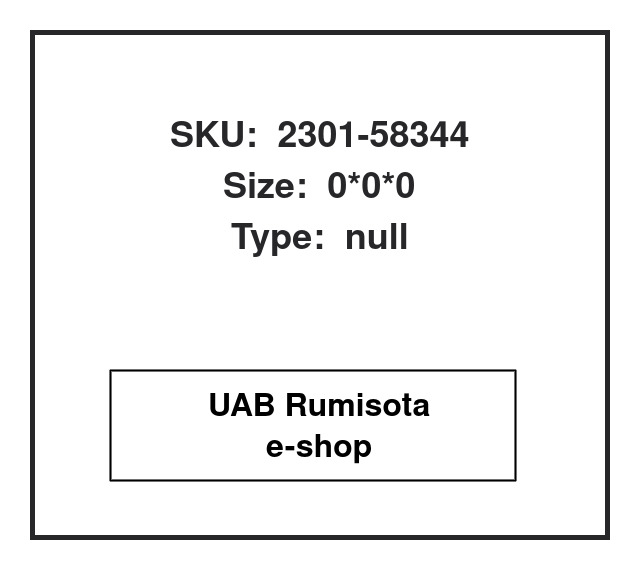 2301-58344,2301-58344, 615189