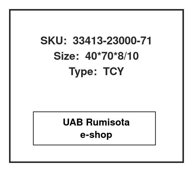 33413-23000-71,33413-23000-71,33413-23000-71,BE3309E, 609263