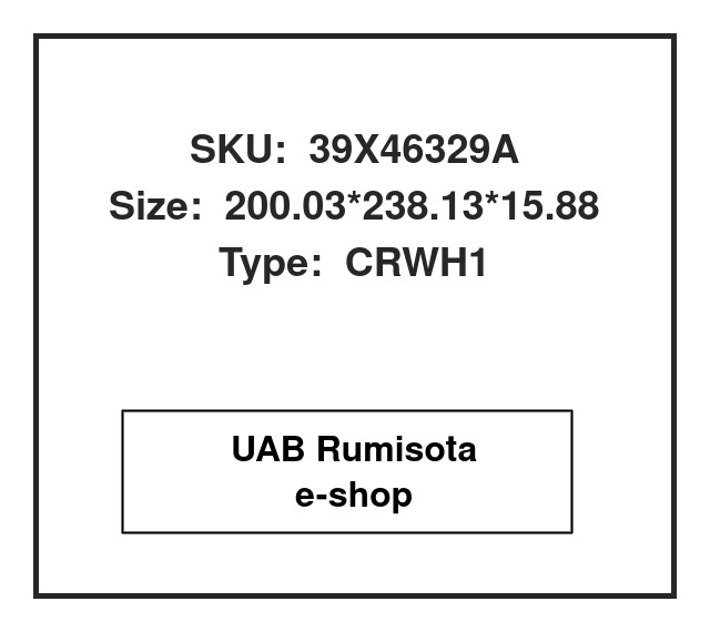 CR78738,CR78738,39X46329A,7W6132,6V6804, 649559