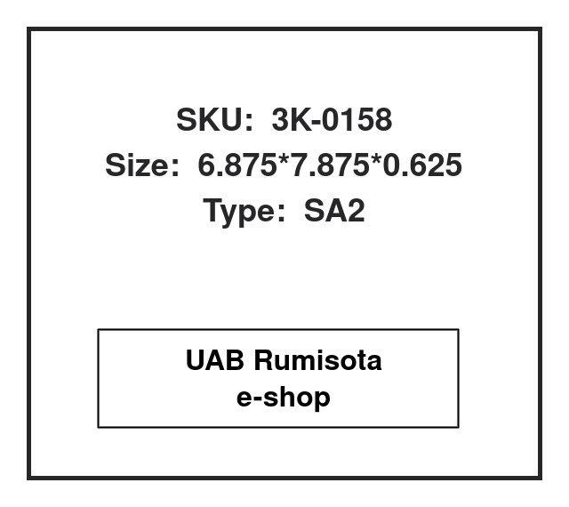 3K-0158,3K-0158,3K-0158,455948, 608707