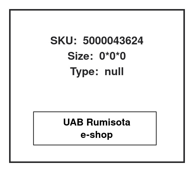 5000043624,50 00 043 624, 613859