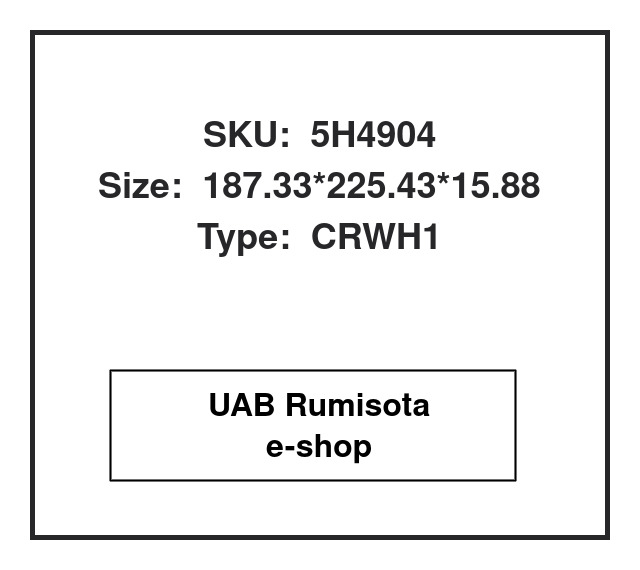 CR73745,CR73745,5H4904,5K1814,1320531, 649534