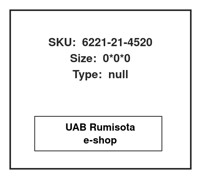 6221-21-4520,6221-21-4520,6221-21-4520,AW4395E, 610256