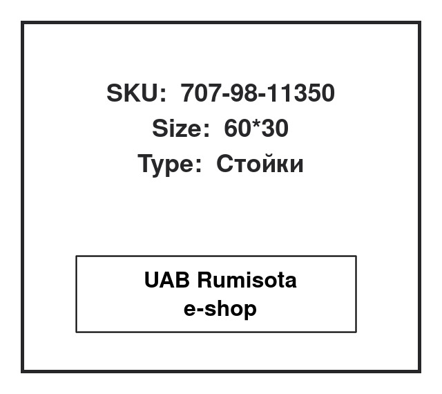 707-98-11350,707-98-11350,707-04-X0070,707-04-00070,707-04-00210, 534418