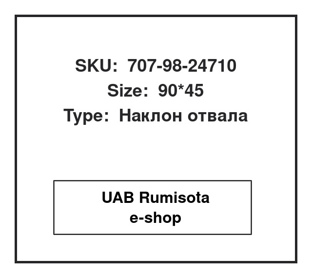 707-98-24710,707-98-24710,707-00-0A041,707-00-0A310, 534684