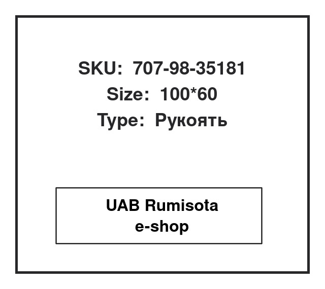 707-98-35181,707-98-35181,707-00-0A050,201-63-02511, 533450