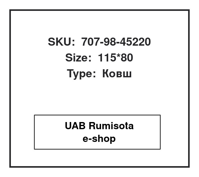 707-98-45220,707-98-45220,205-63-02132,205-63-02131,205-63-02130, 535112