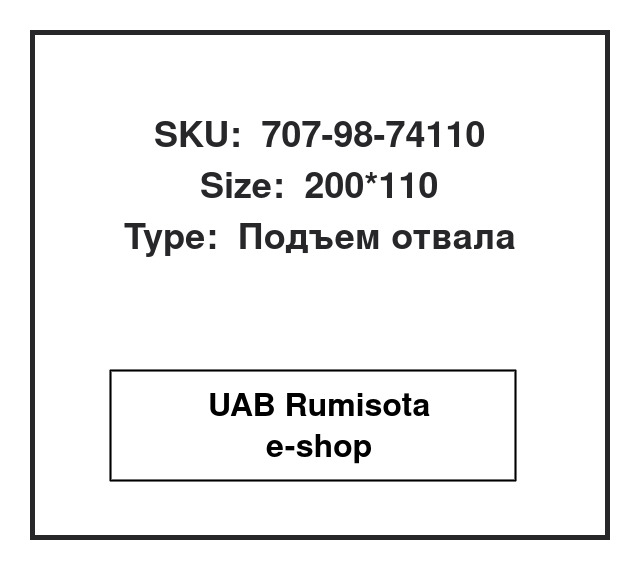 707-98-74110,707-98-74110,198-63-02211,198-63-02221, 533817