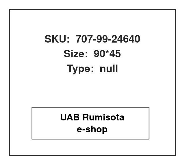 707-99-24640,707-99-24640,707-00-0E680,707-00-0E690, 533711