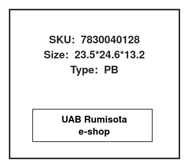 7830040128,7830 040 128, 7830040128,, 31168