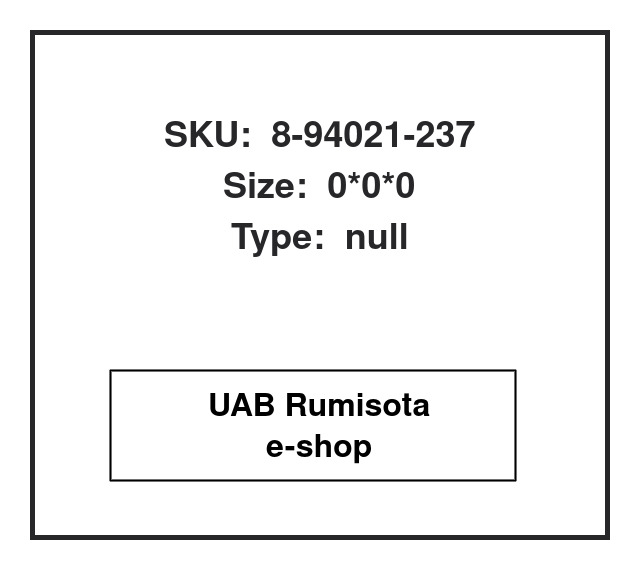 8-94021-237,8-94021-237, 616028