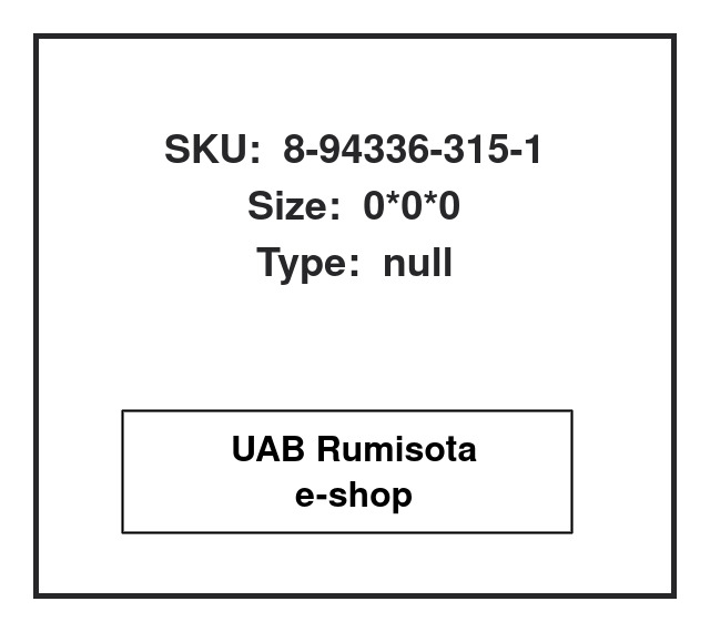 8-94336-315-1,8-94336-315-1,8-94336-315-1,B22626-A0, 608489