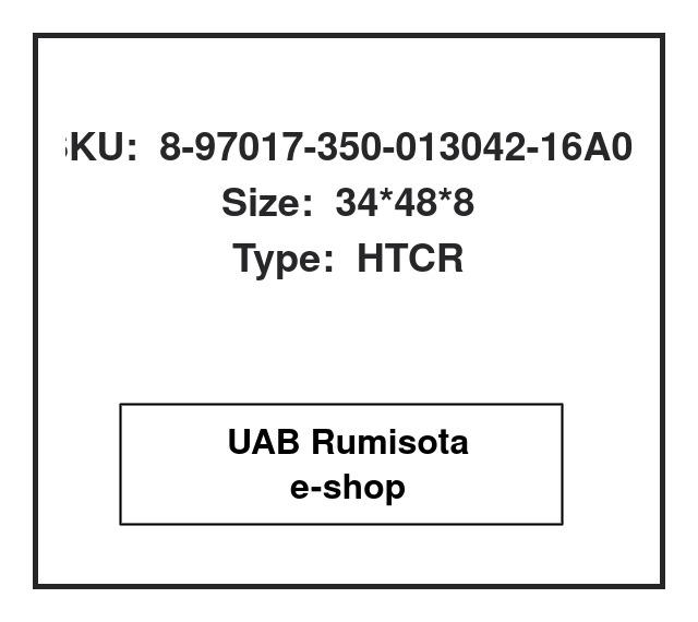 8-97017-350-013042-16A05,8-97017-350-0/13042-16A05,8-97017-350-0/13042-16A05,AH1968F, 608573