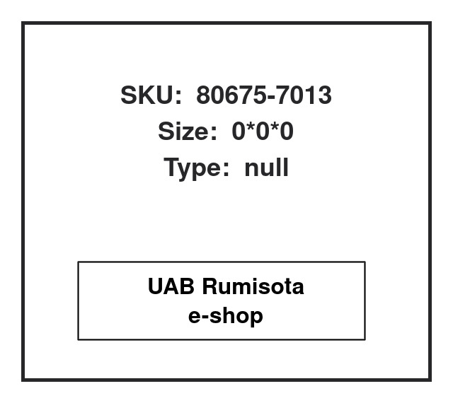 80675-7013,80675-7013, 613998