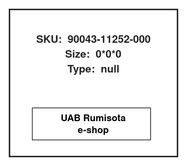 90043-11252-000,90043-11252-000,90043-11252-000,BE3074F, 609104