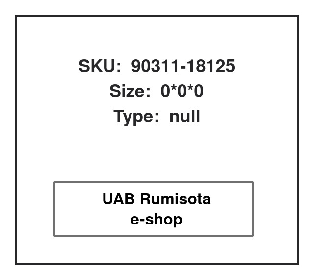 90311-18125,90311-18125, 612383