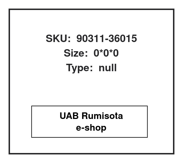 90311-36015,90311-36015, 615490