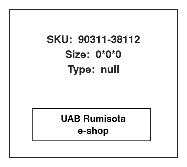 90311-38112,90311-38112, 612315