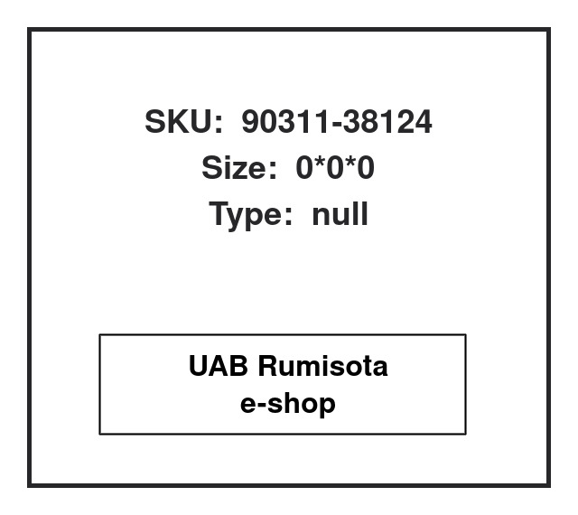 90311-38124,90311-38124, 612317