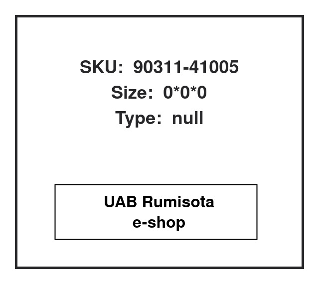 90311-41005,90311-41005, 617027