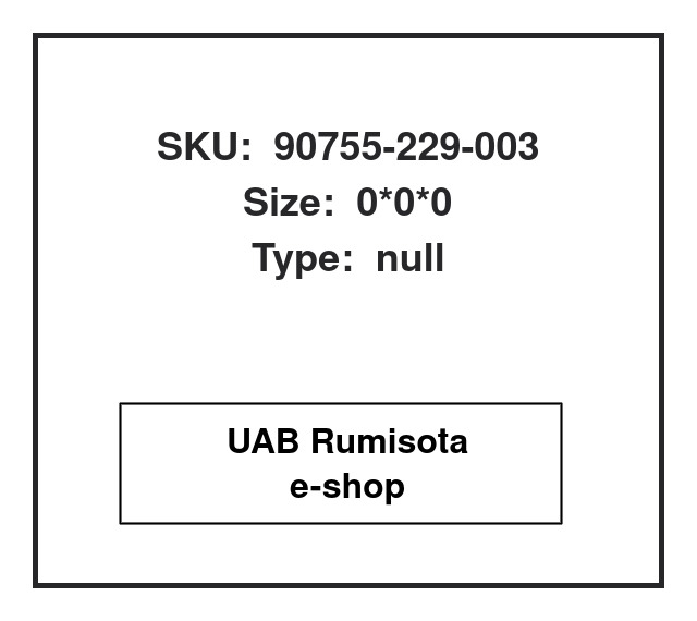 90755-229-003,90755-229-003,90755-229-003, 609136