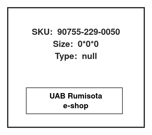 90755-229-0050,90755-229-0050, 615564