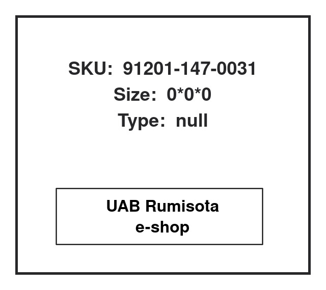 91201-147-0031,91201-147-0031, 616155