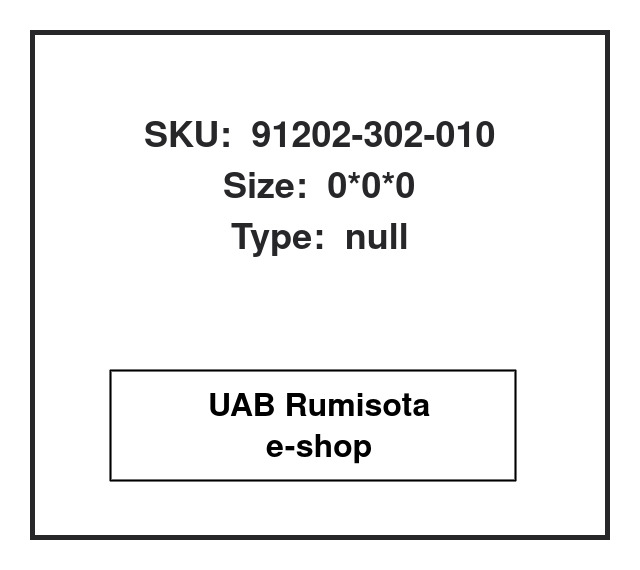 91202-302-010,91202-302-010, 615606