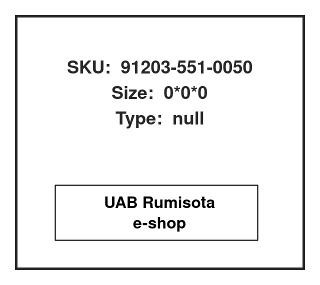 91203-551-0050,91203-551-0050, 616232