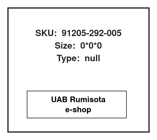 91205-292-005,91205-292-005, 615660