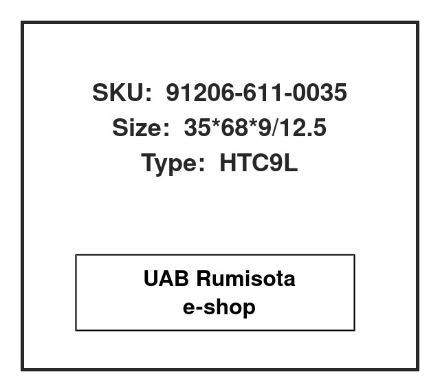 91206-611-0035,91206-611-003/5,91206-611-003/5, 609485