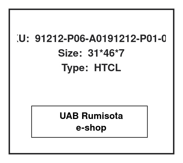 91212-P06-A0191212-P01-003,91212-P06-A01/ 91212-P01-003,91212-P06-A01/ 91212-P01-003,BH4718E, 609645